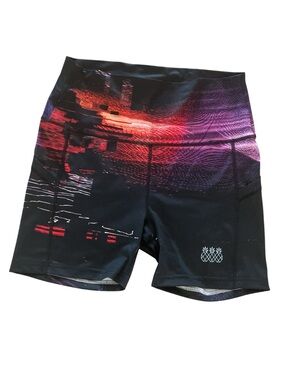 Tres Pinas OMG shorts biking gym running Large black pockets 5” inseam
